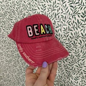 Simply Southern Vibrant Pink Beach Hat